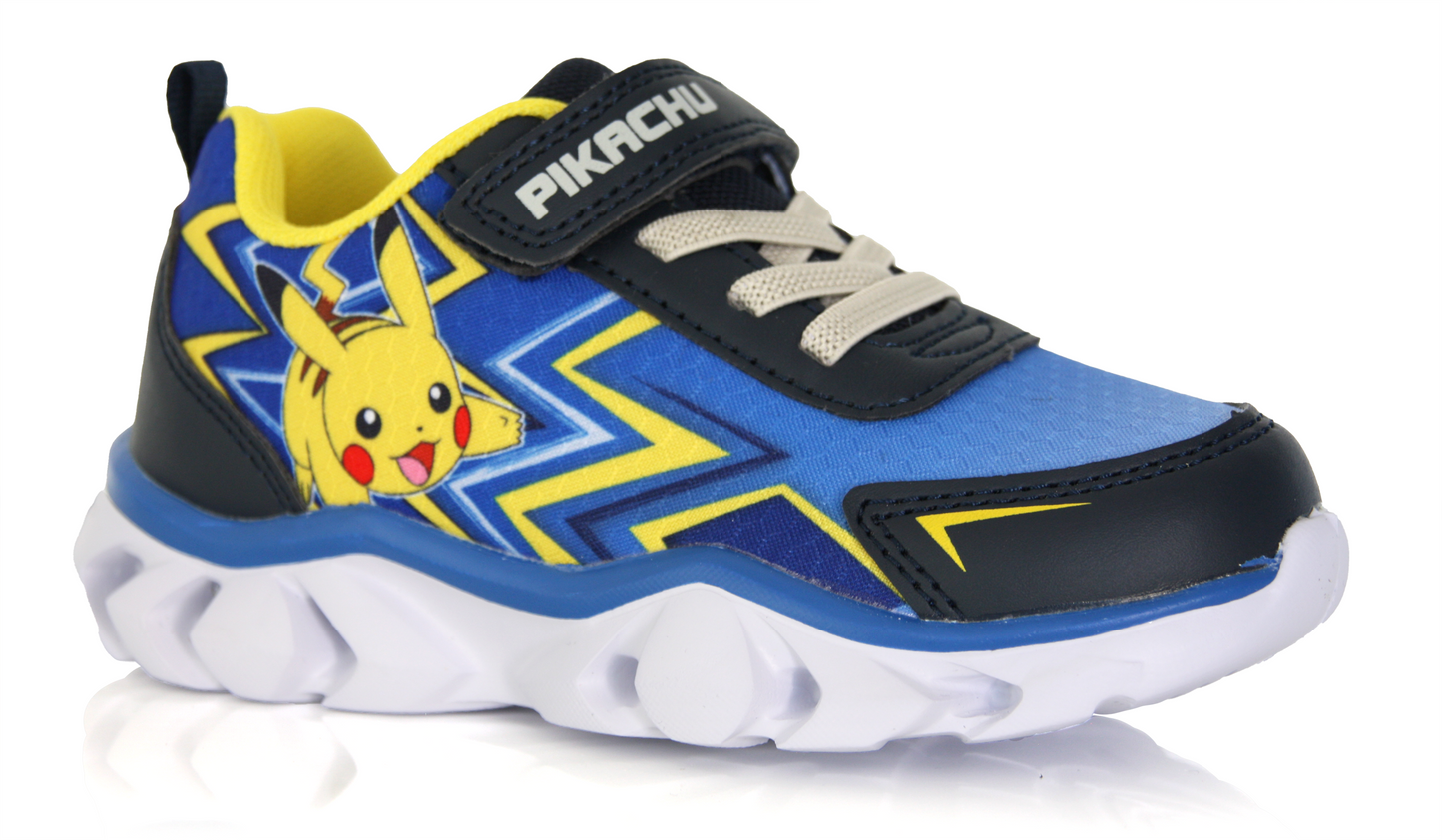 Baskets Enfant Pokémon Pikachu bleu et jaune