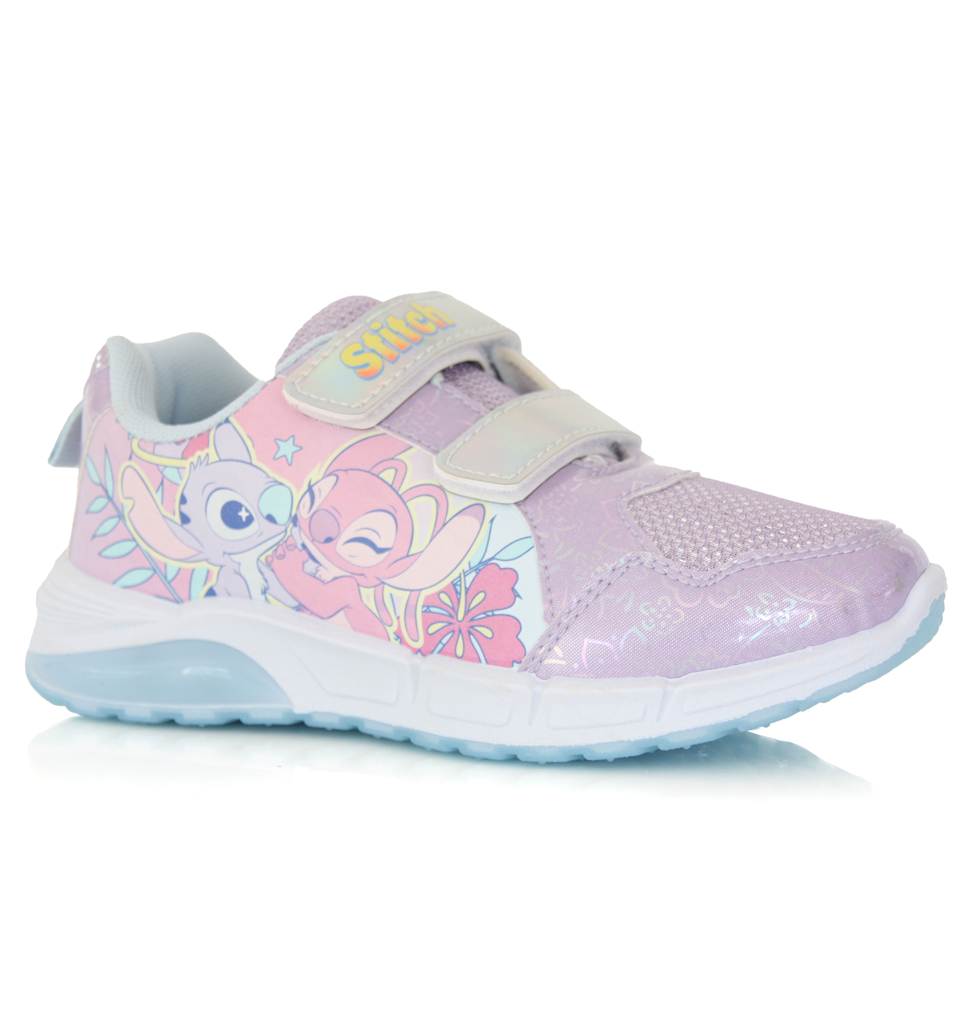 Baskets Stitch Fille Lumineuses Rose Scratch & Confort 24 au 32
