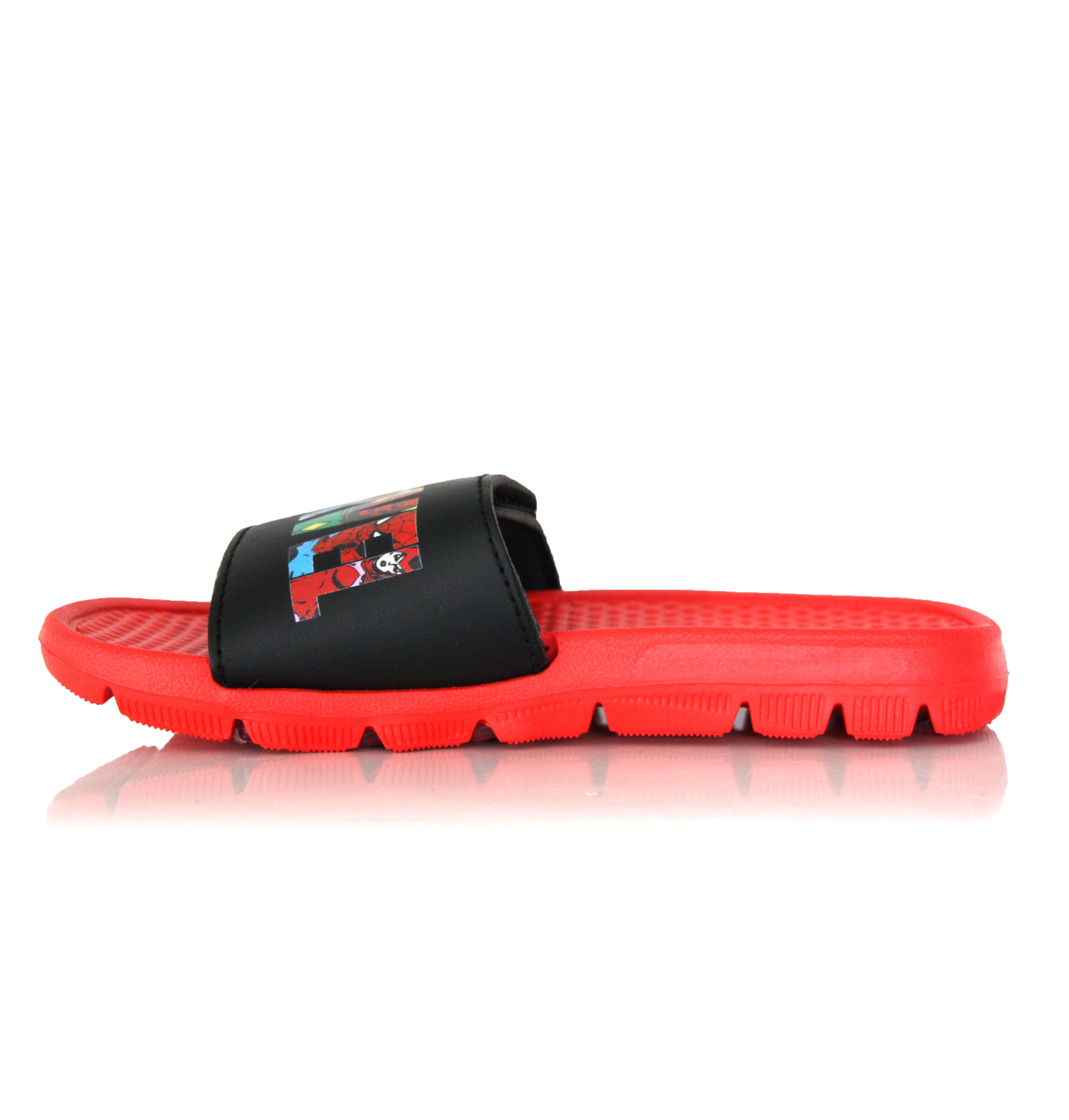 Claquette enfant Marvel rouge et noire 25 - 32