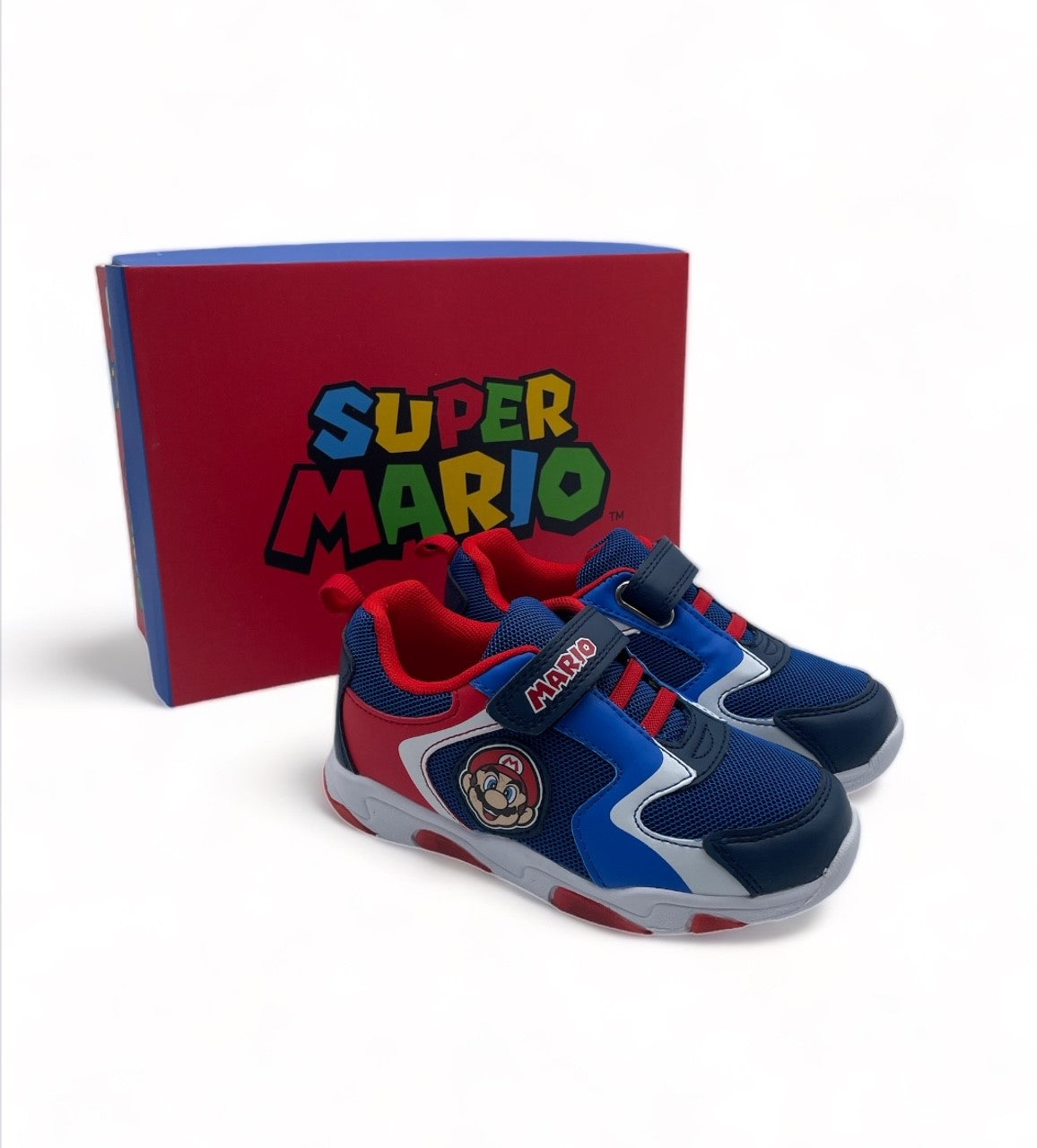 Basket enfant Super Mario rouge et bleue  à scratch - Garçon