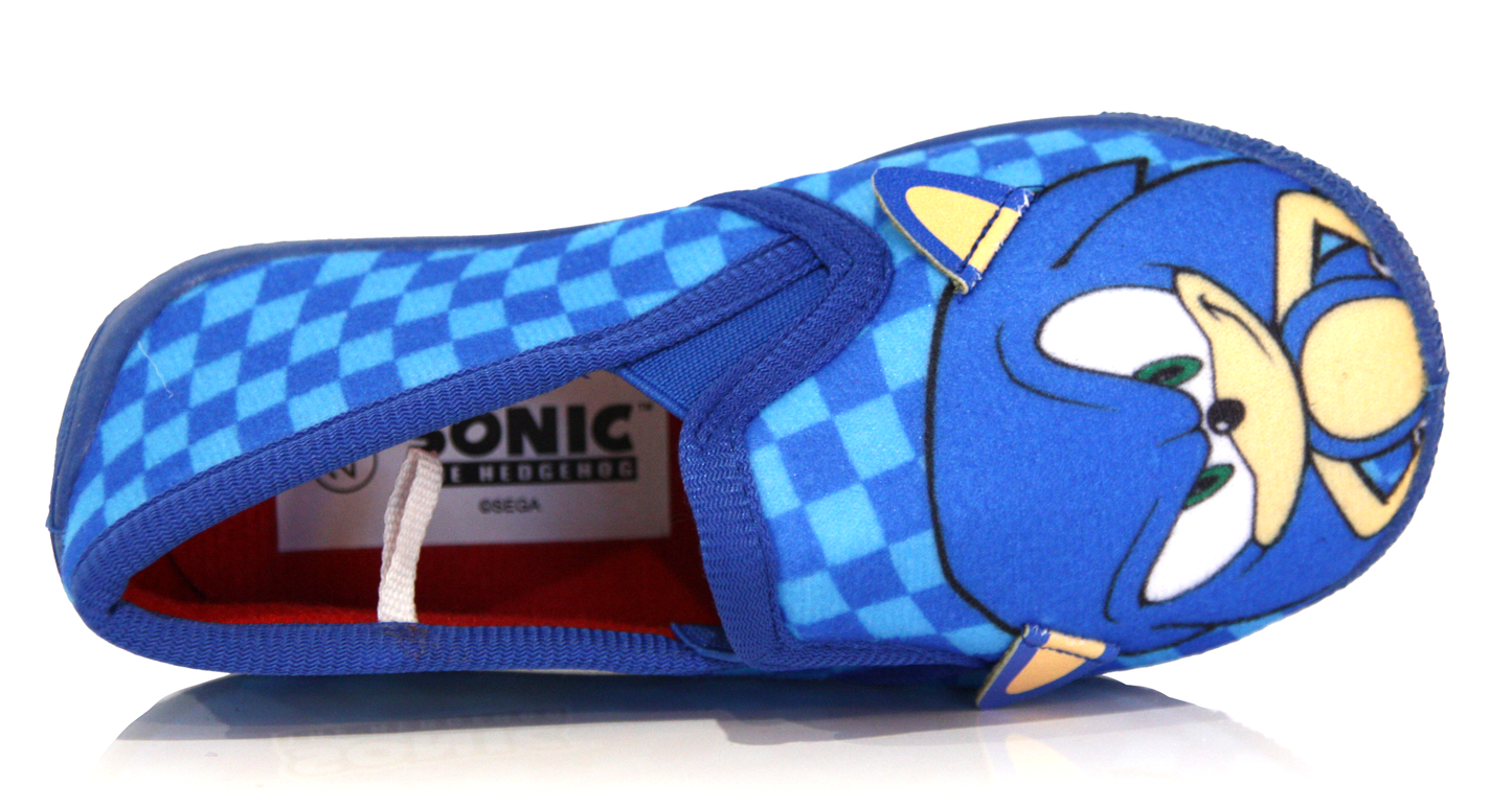 Pantoufles Enfant Sonic bleue