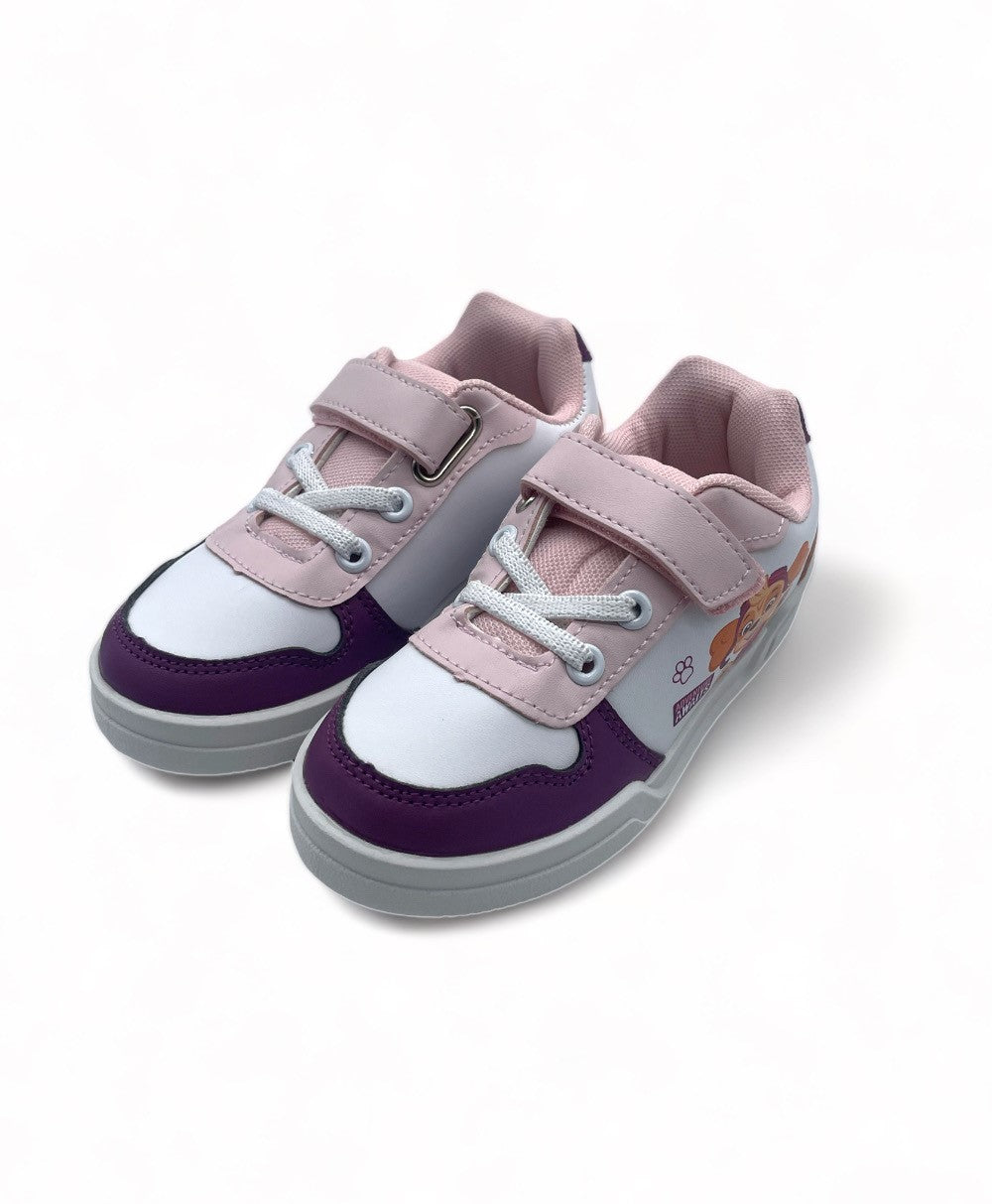 Basket Pat-Patrouille enfant blanche et rose Stella - Fille