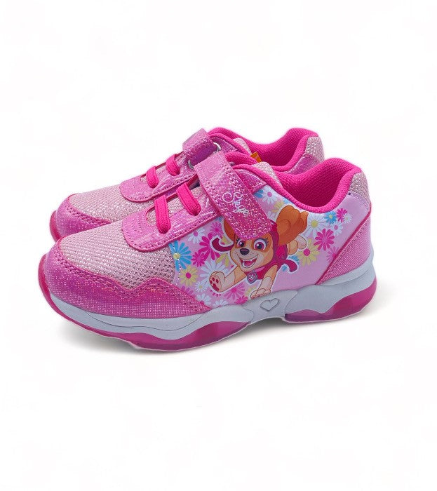 Basket éclairante à scratch rose pour enfant Stella Paw Patrol