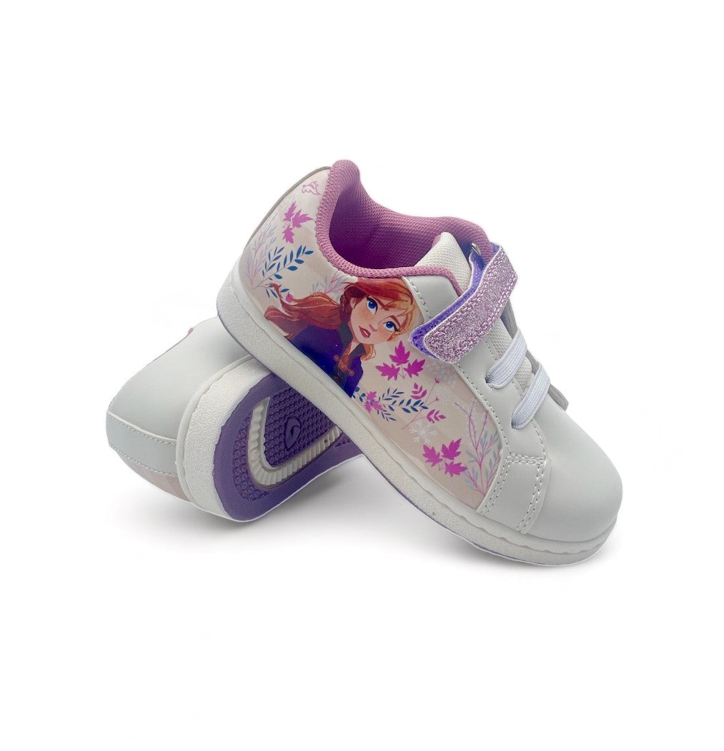 Basket Reine des neiges à scratch pailletées enfant - Fille
