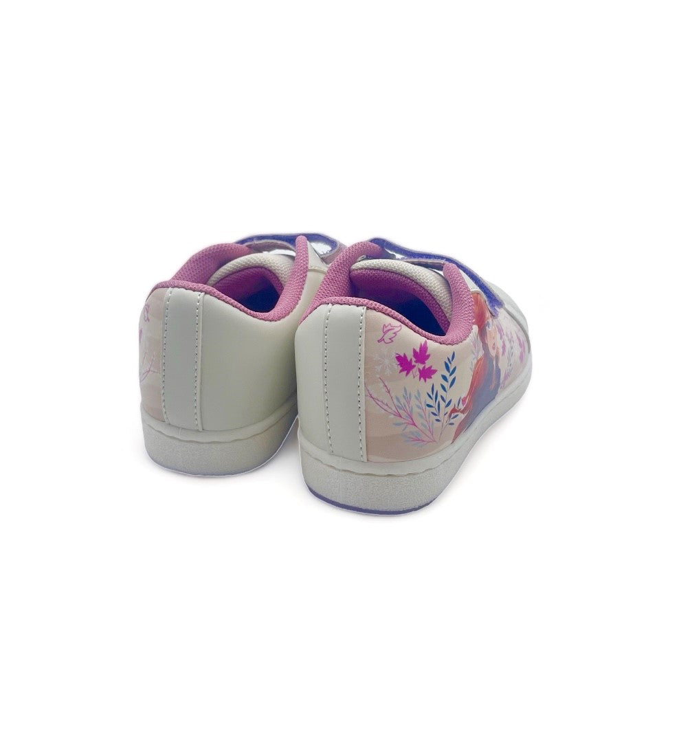 Basket Reine des neiges à scratch pailletées enfant - Fille