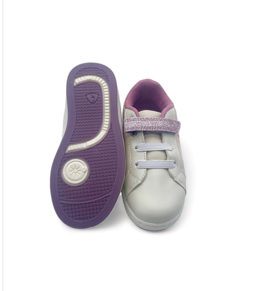 Basket Reine des neiges à scratch pailletées enfant - Fille