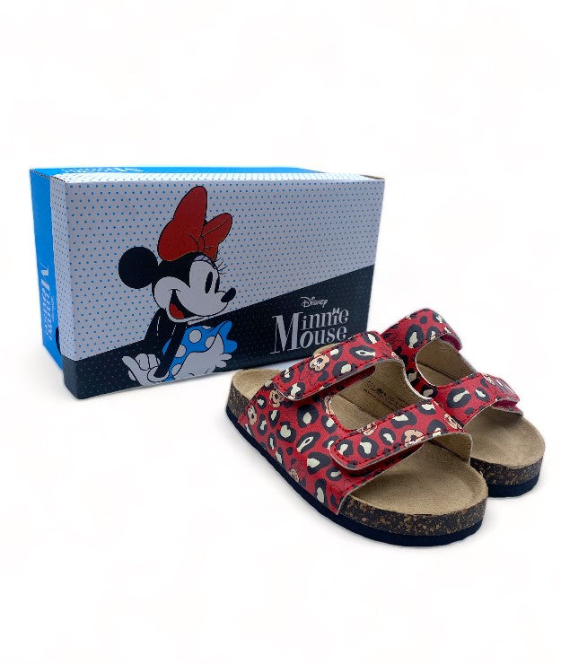 Sandales Minnie rouge liège - Fille
