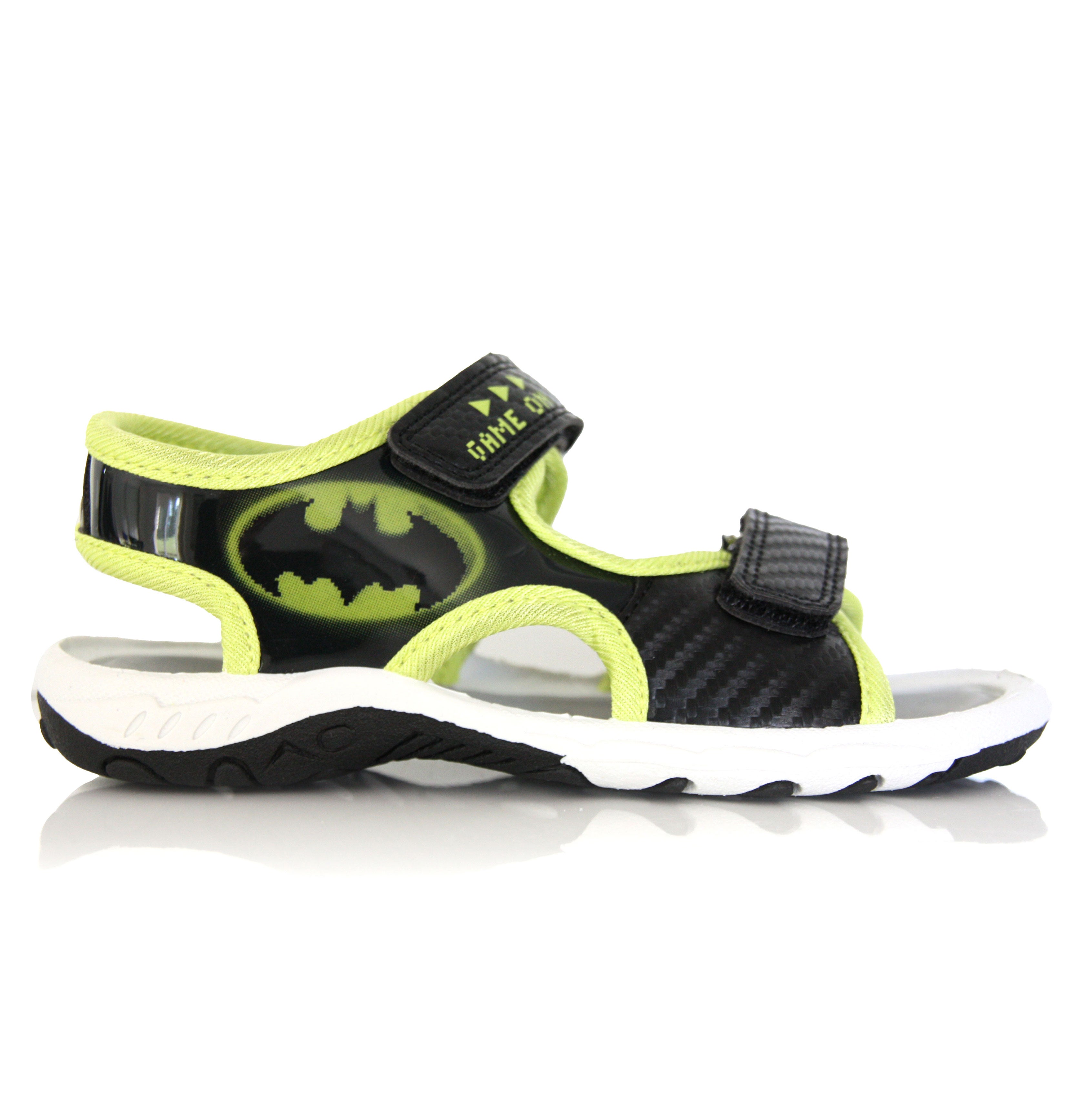 Sandales Batman Noir Jaune Garçon Officielles 25 au 33