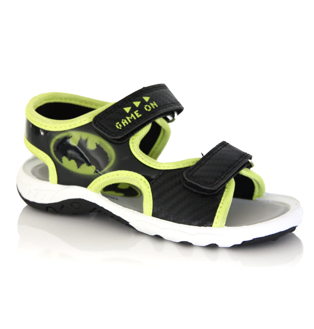 Sandales Batman Noir Jaune Garçon Officielles 25 au 33