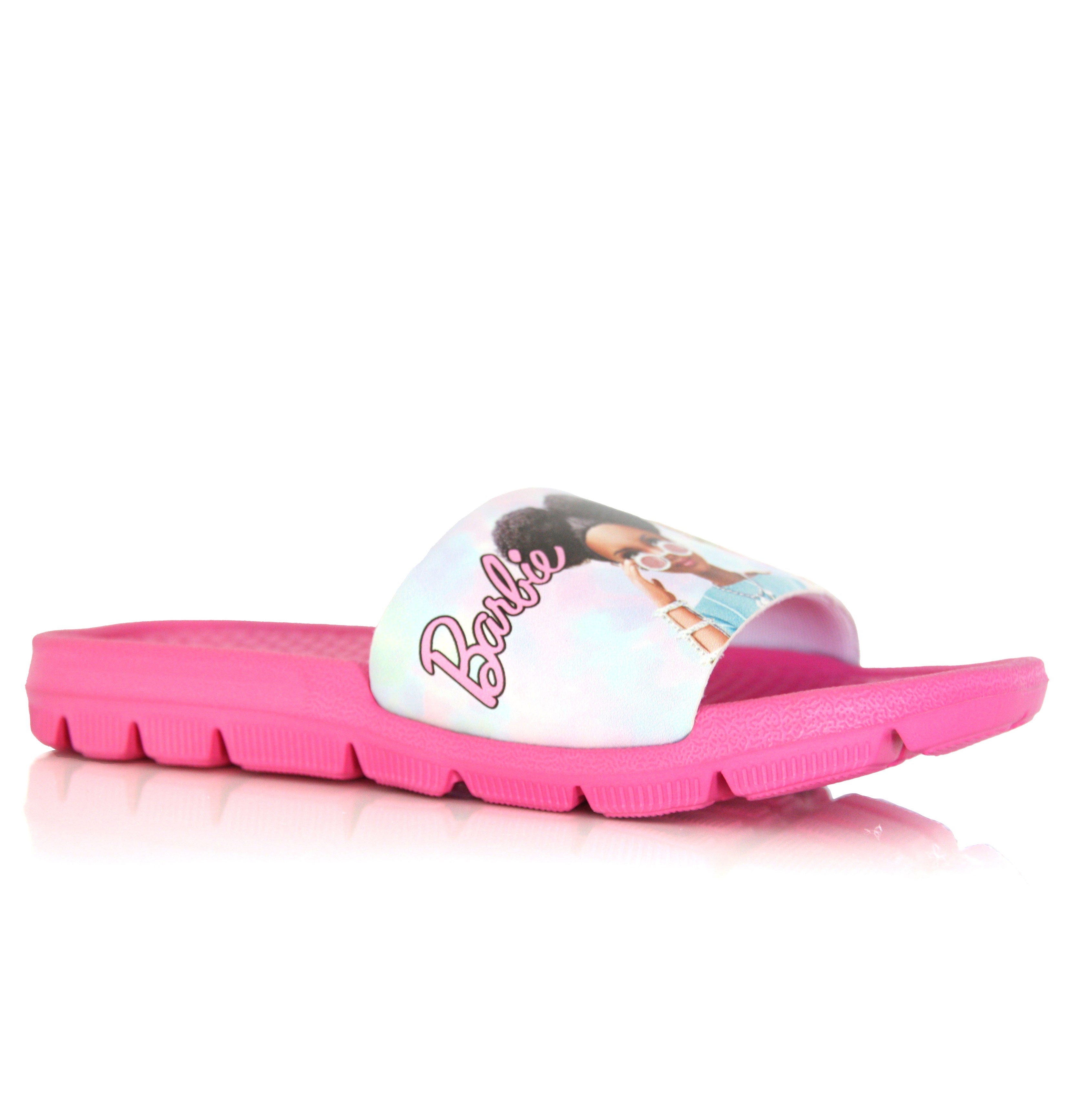Claquettes Barbie Roses Enfant Piscine Été 25 au 34