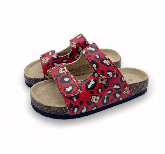 Sandales Minnie rouge liège - Fille