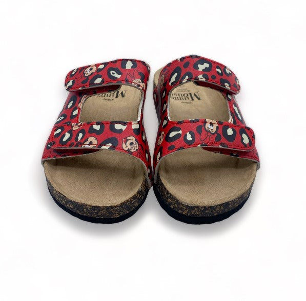 Sandales Minnie rouge liège - Fille