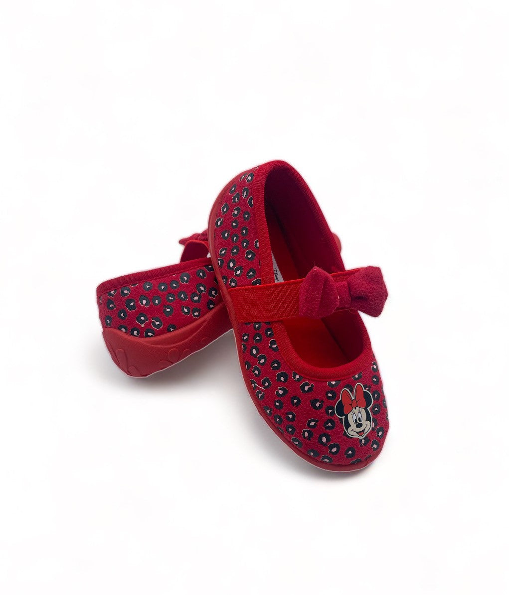 Pantoufles ballerine Minnie Mouse rouge - Fille