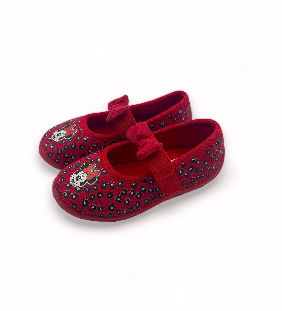 Pantoufles ballerine Minnie Mouse rouge - Fille