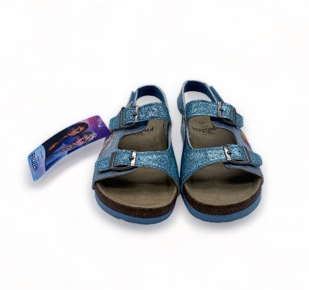 Sandales la reine des neiges pailletés bleu - FIlle