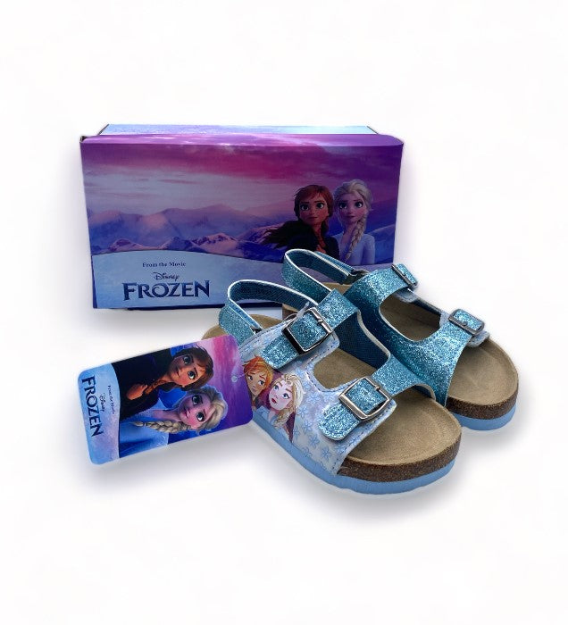 Sandales la reine des neiges pailletés bleu - FIlle