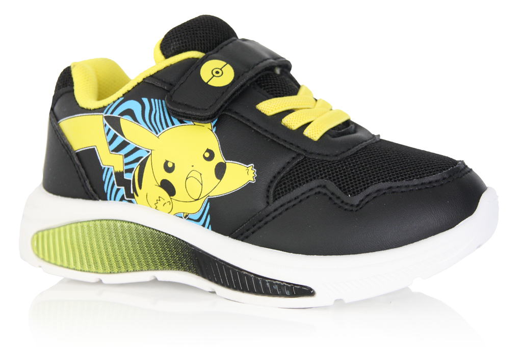 Baskets Enfant Pokémon Pikachu noir et jaune