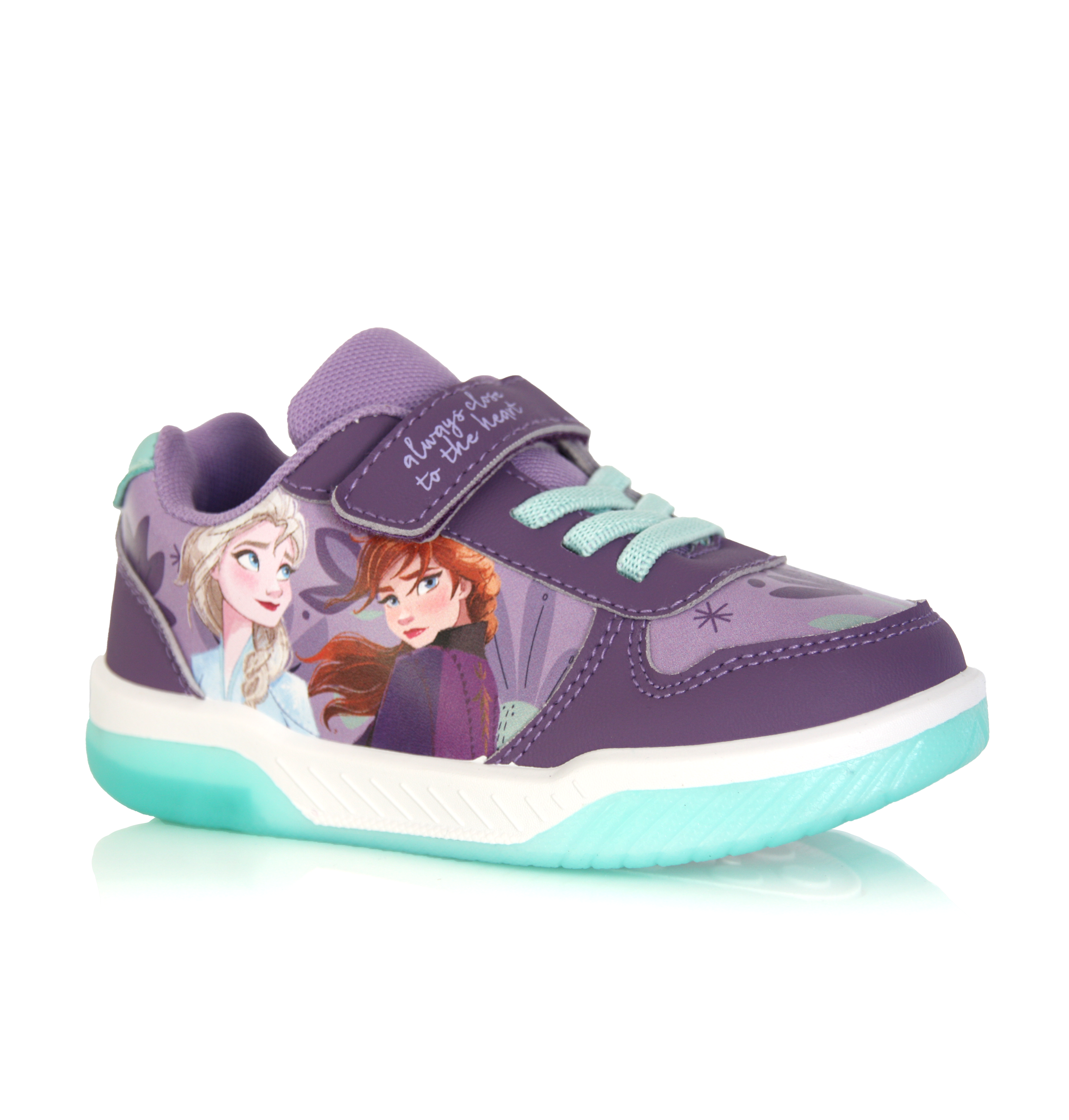 Baskets Lumineuse Fille Disney La Reine des Neiges Anna & Elsa violette Image secondaire du produit