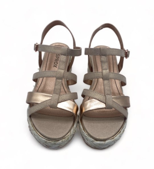 Sandales Rose Brillante semelle Tressé style Bohème Femme