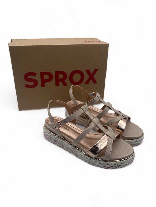 Sandales Rose Brillante semelle Tressé style Bohème Femme