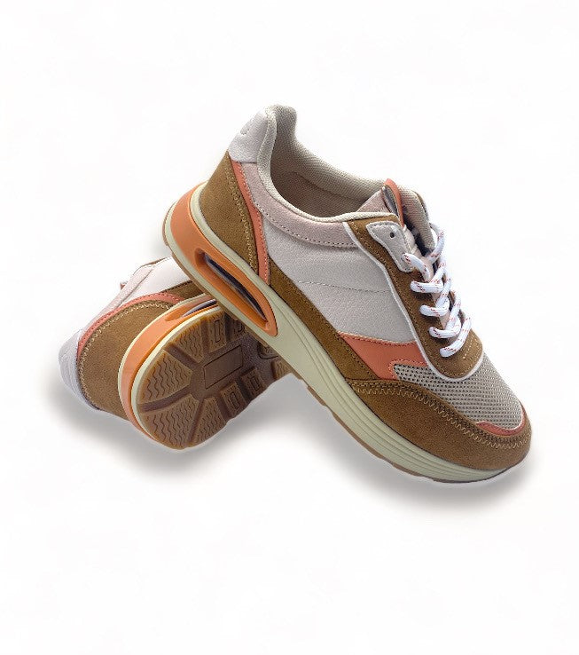 Basket Sprox Marron de sport et de ville à bulle - Femme